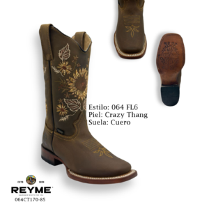 Reyme Boots-064 FL6 Crazy Thang Cuero