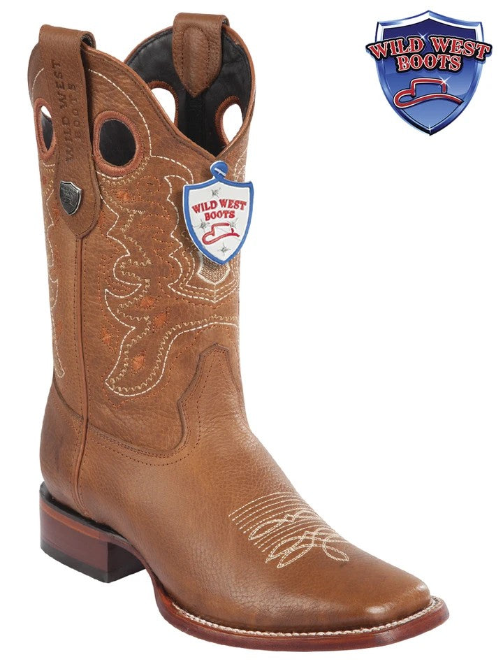 MEN'S WILD WEST BOOTS 28242751 GRISLY WILD RANCH HONEY LEATHER SOLE