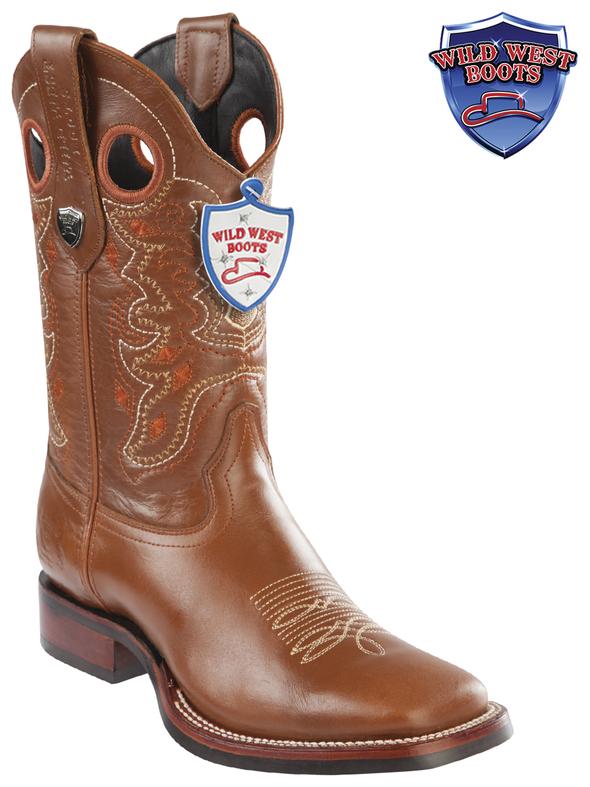 MEN'S WILD WEST BOOTS 28253851 PULL UP WILD RANCH HONEY RUBBER SOLE