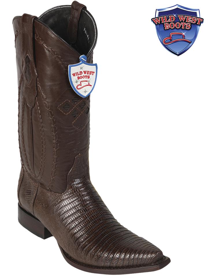 MEN'S WILD WEST BOOTS 2940707 TEJU SNIP TOE BROWN