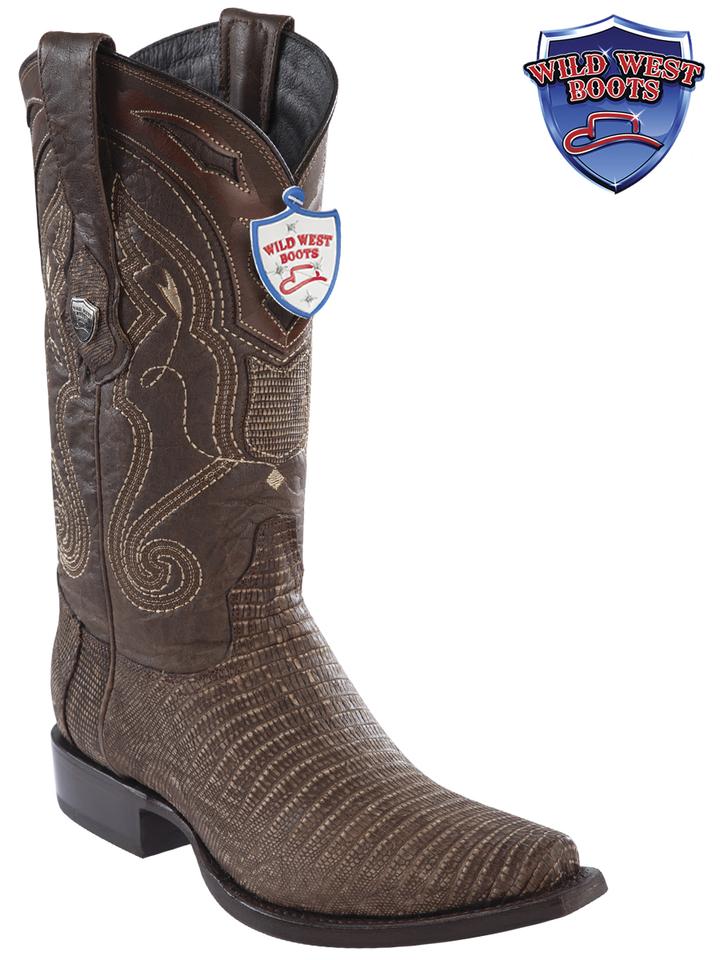 MEN'S WILD WEST BOOTS 2940735 TEJU SNIP TOE SANDED BROWN