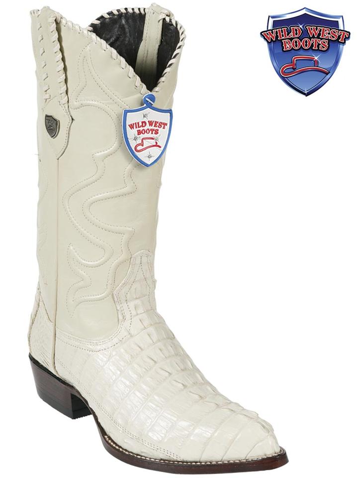 MEN'S WILD WEST BOOTS 2990104 CAIMAN TAIL JTOE / PUNTAL WINTERWHITE