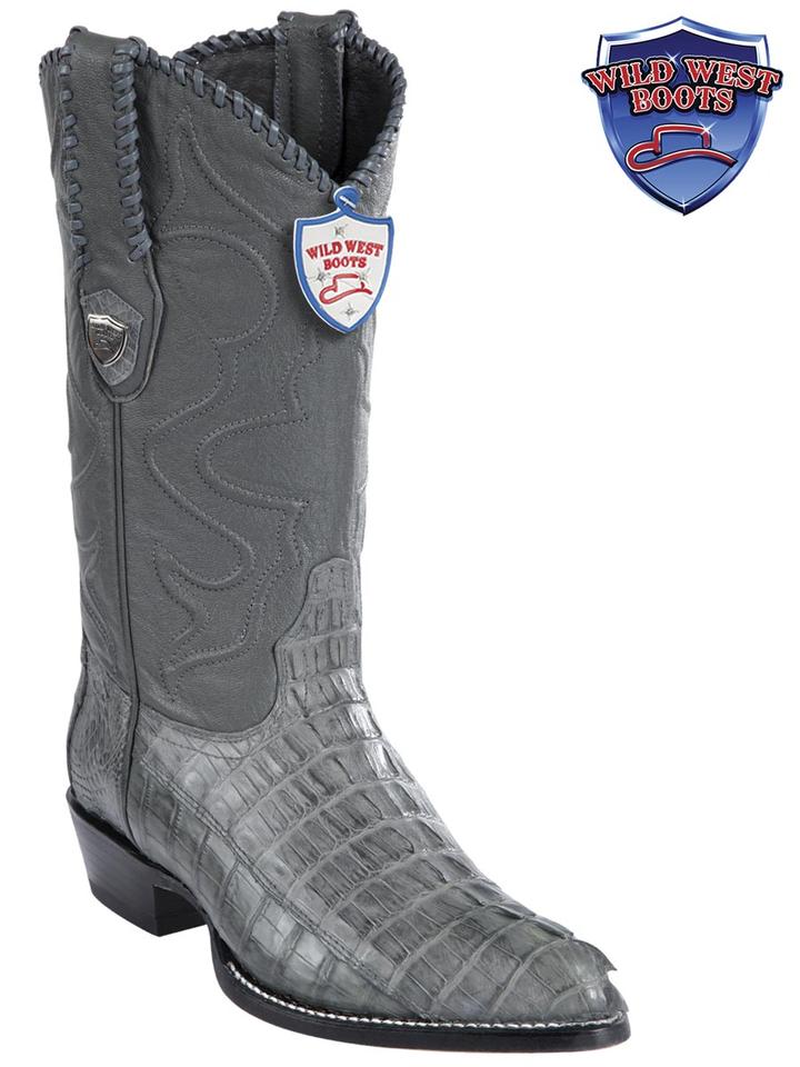 MEN'S WILD WEST BOOTS 2990109 CAIMAN TAIL JTOE / PUNTAL GRAY