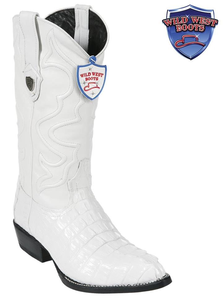 MEN'S WILD WEST BOOTS 2990128 CAIMAN TAIL JTOE / PUNTAL WHITE