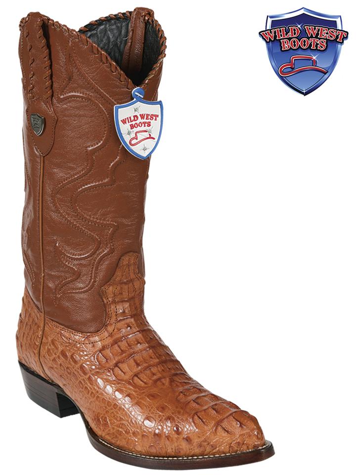 MEN'S WILD WEST BOOTS 2990203 CAIMAN HORNBACK JTOE / PUNTAL COGNAC