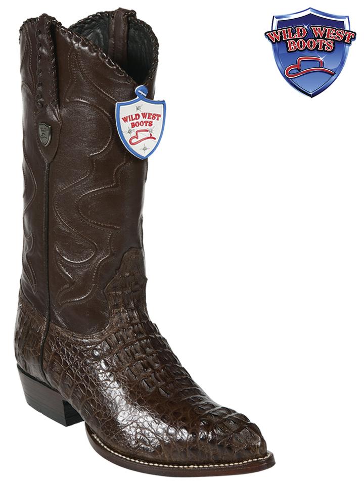 MEN'S WILD WEST BOOTS 2990207 CAIMAN HORNBACK JTOE / PUNTAL BROWN