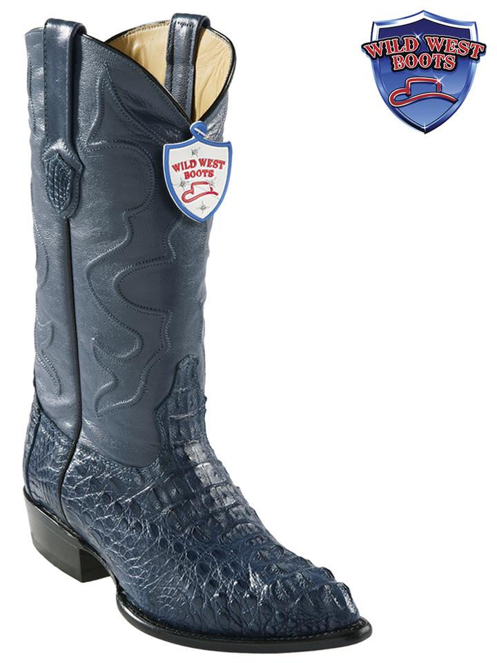 MEN'S WILD WEST BOOTS 2990214 CAIMAN HORNBACK JTOE / PUNTAL BLUE JEANS