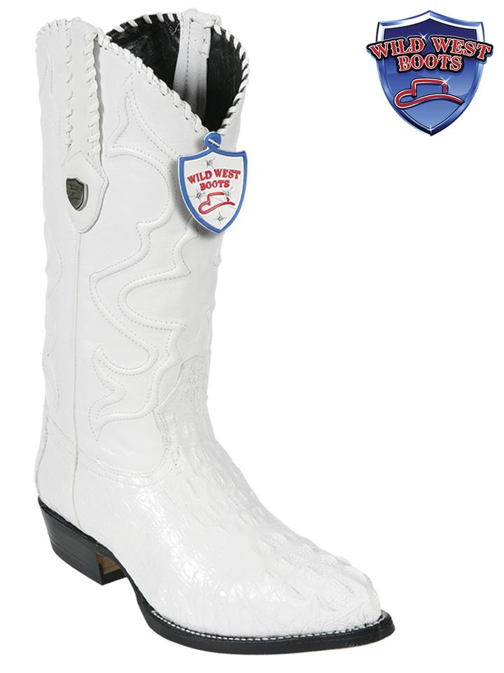 MEN'S WILD WEST BOOTS 2990228 CAIMAN HORNBACK JTOE / PUNTAL WHITE