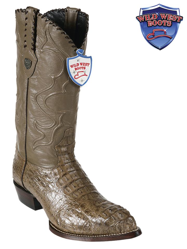 MEN'S WILD WEST BOOTS 2990265 CAIMAN HORNBACK JTOE / PUNTAL MINK