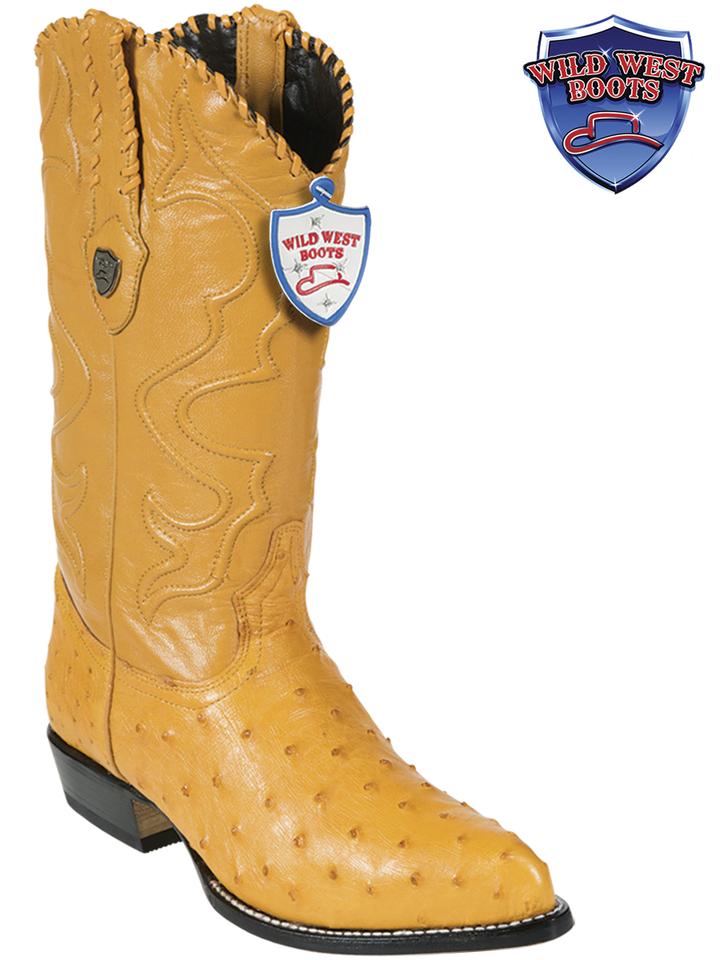 MEN'S WILD WEST BOOTS 2990302 OSTRICH JTOE / PUNTAL BUTTERCUP