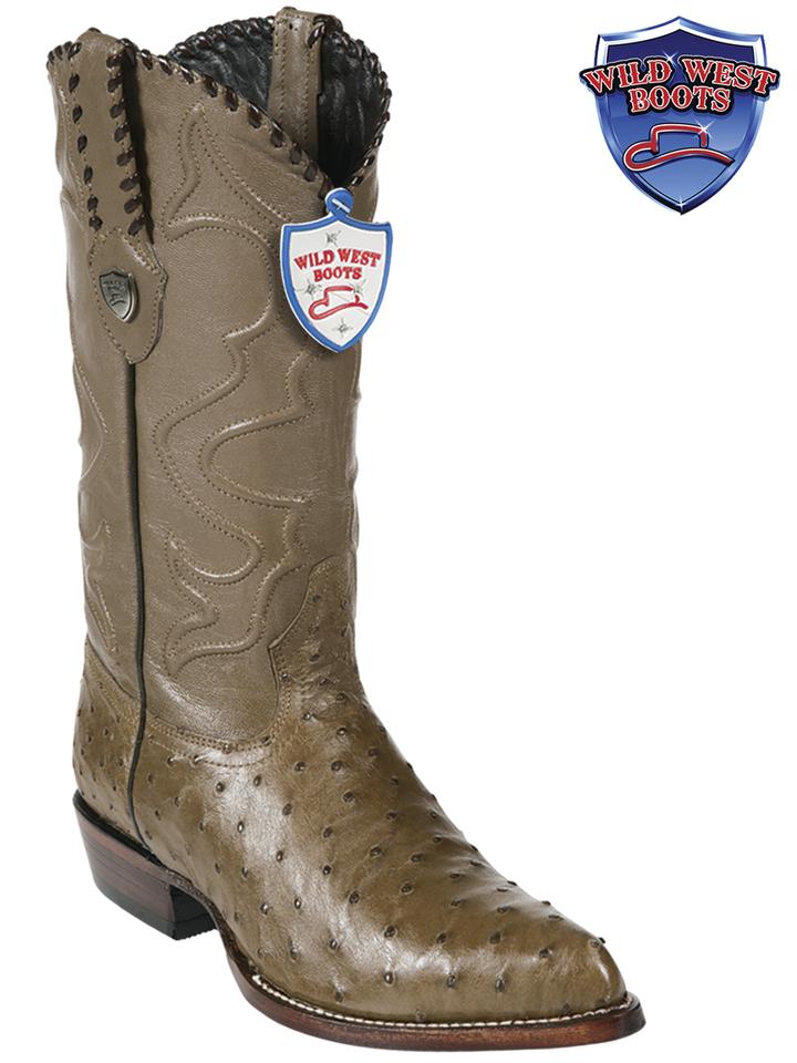 MEN'S WILD WEST BOOTS 2990365 OSTRICH JTOE / PUNTAL MINK
